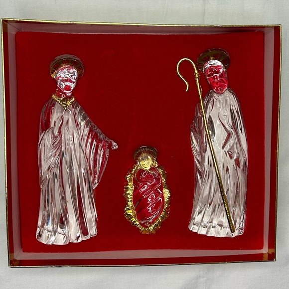 Gorham Christmas Nativity Mary, Joseph & Jesus In Original Box no lid Germany - Picture 1 of 11